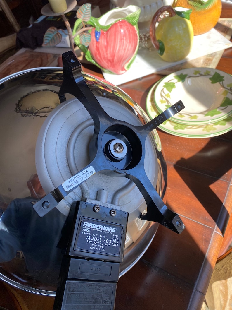 Vintage Farberware Model 303 Stainless Steel Electric Wok Etsy