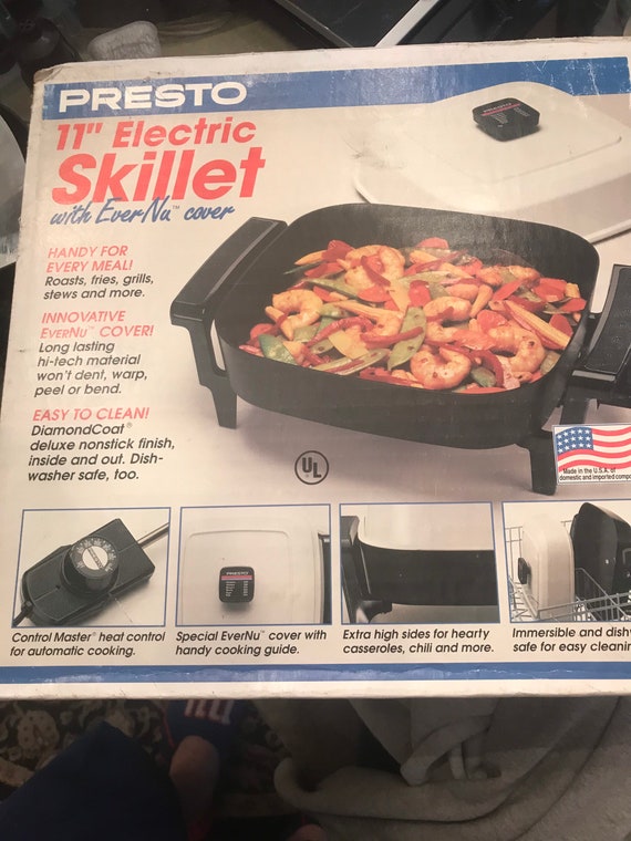 Vintage Presto 11 inch Electric Skillet USA Made New In Box Etsy