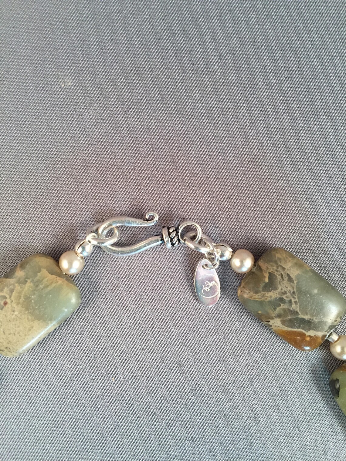 Blue Serpentine Pearl Sterling Silver Necklace Earrings - Etsy