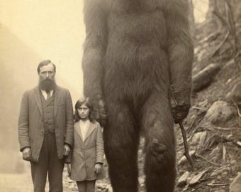 Antique Big Foot Photo 3874 Oddleys Strange & Bizarre
