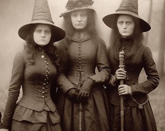 Vintage Halloween Witch Photo 5283 Oddleys Strange & Bizarre