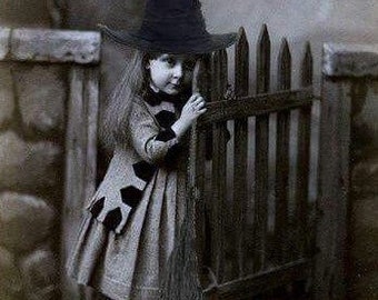 Antique Halloween Witch Photo 2047 Oddleys Strange & Bizarre