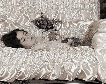 Antique Funeral Casket Photo 220 Oddleys Strange & Bizarre