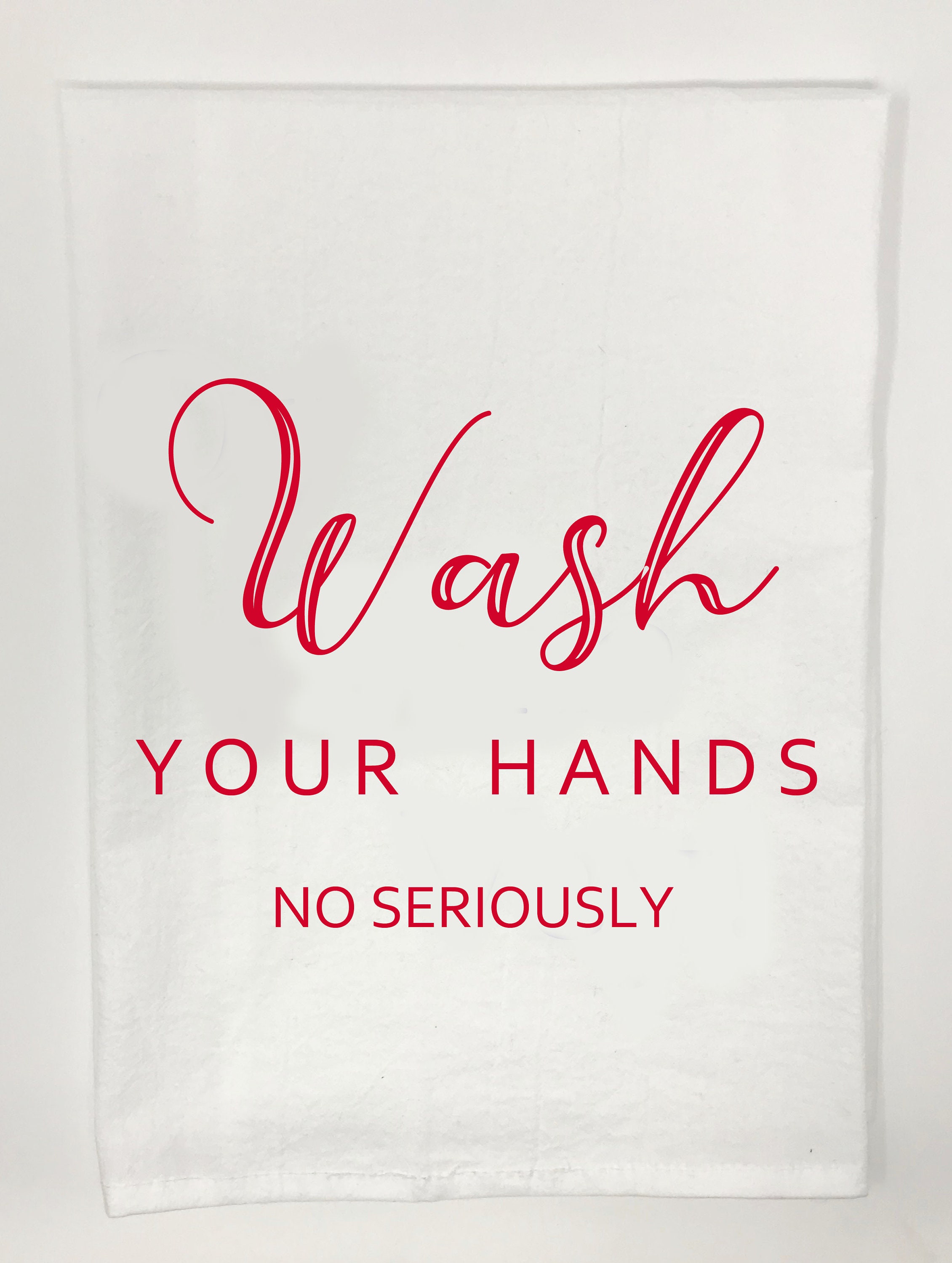 Wash Your Hands - Funny Kitchen Tea Towel – Canvastry