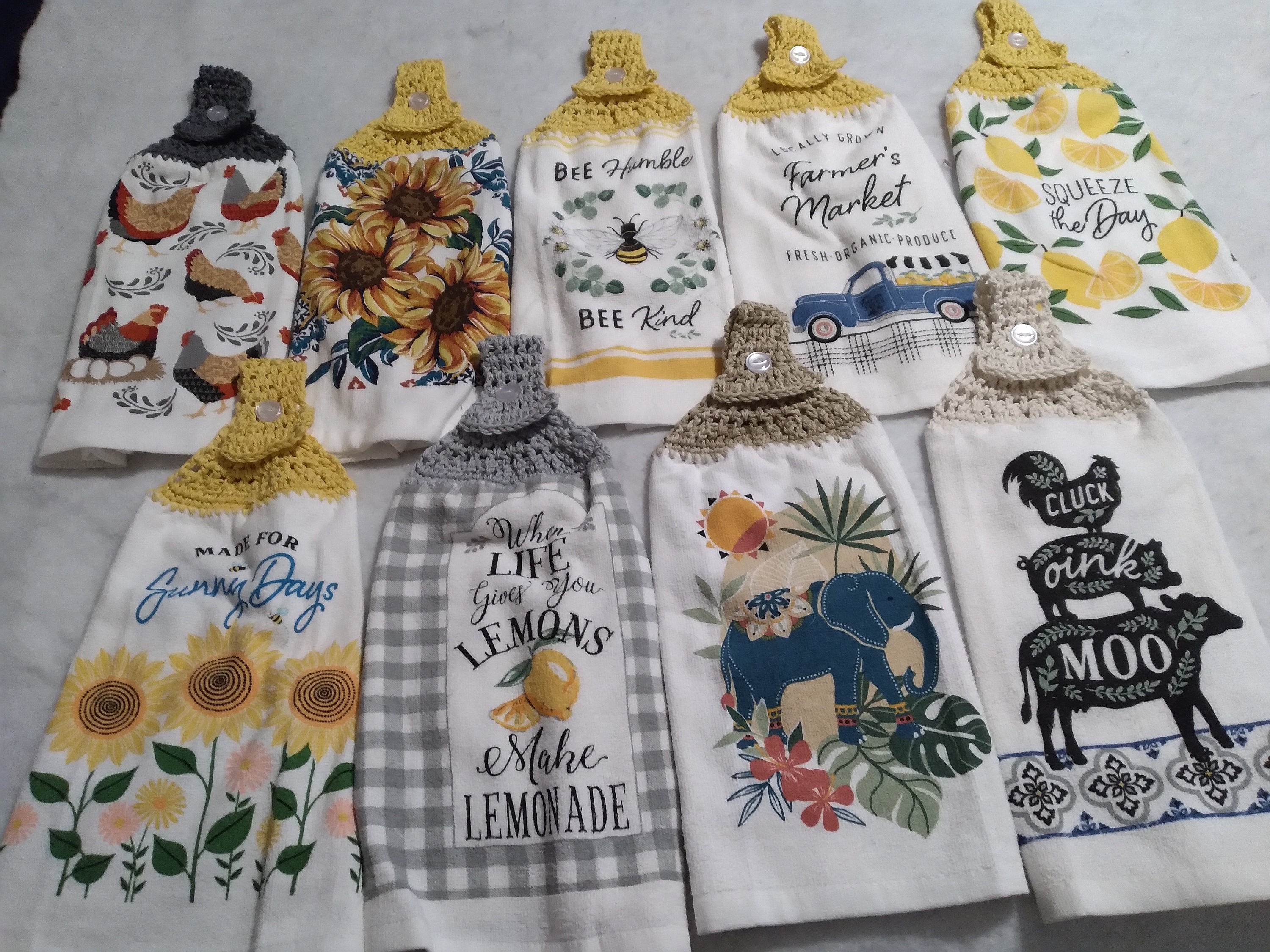 Handwoven Vintage Style Farm House Kitchen Towels - Education And More