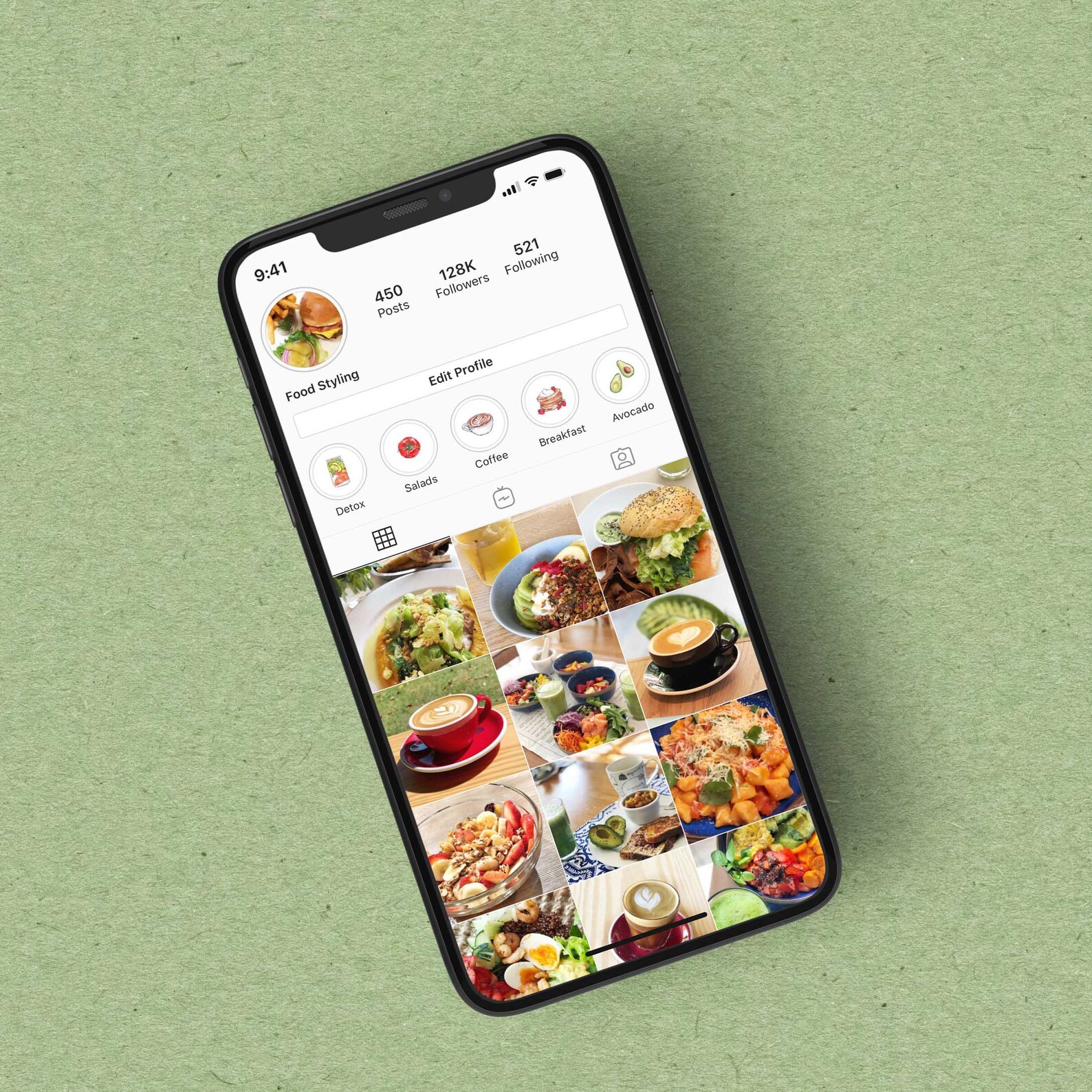 120 FOOD Instagram Highlight Covers FOODIE Pack Watercolor Story