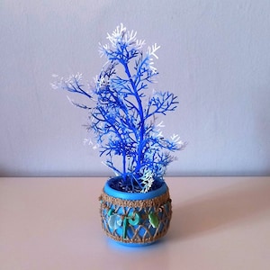 Themendekoration – AVATAR – Tafelaufsatz – Flora Pandora – CORAL 1 Ornament – Feier, Geburtstag, Party, Blau