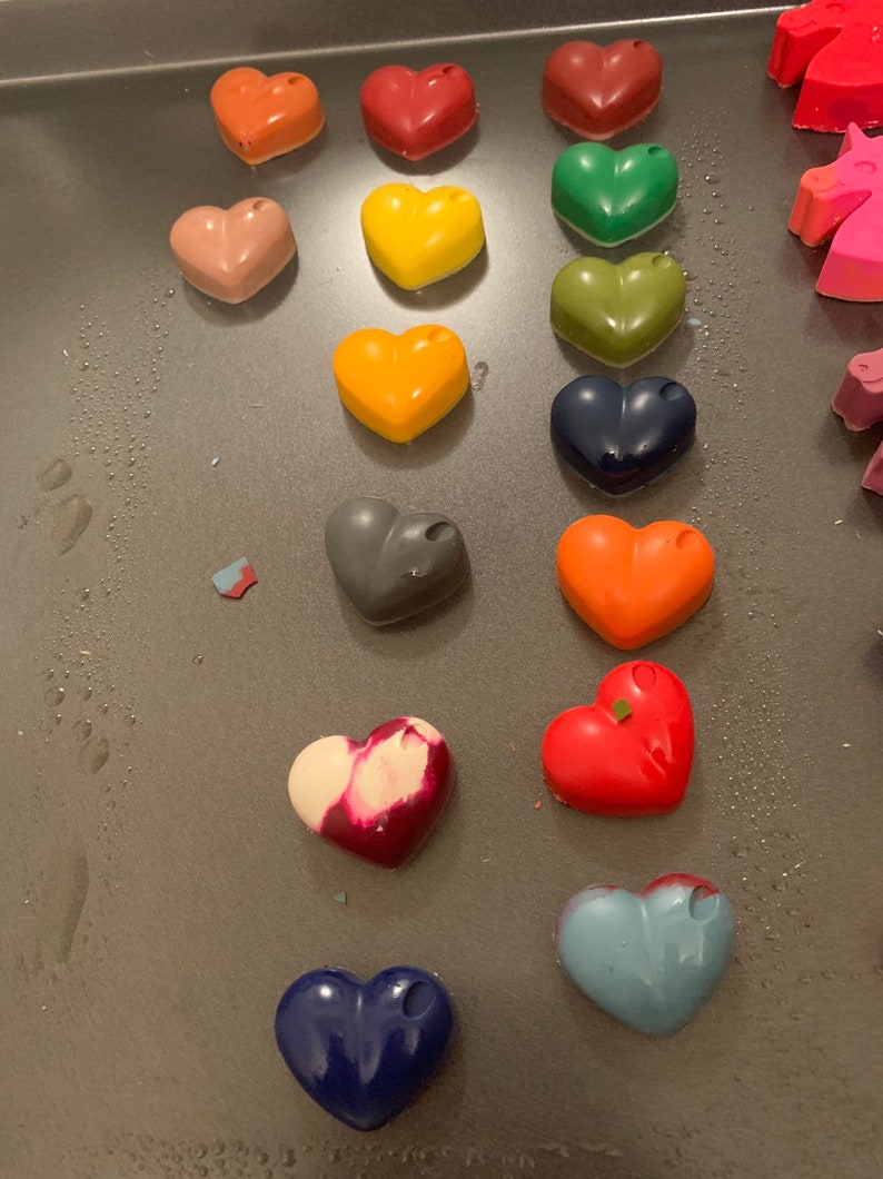 Heart Shaped Crayons