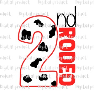 2nd Rodeo Birthday, second birthday, PNG, sublimation, digital