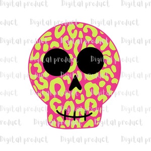 Cheetah Skeleton Face, PNG, sublimation, digital