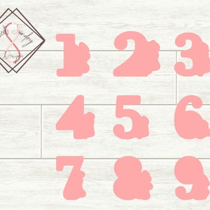 Number cookie cutters