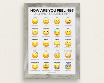 feelings chart etsy