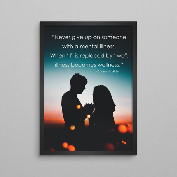 Affiche De Citation De Maladie Mentale Par Shanon L Alder Etsy Canada
