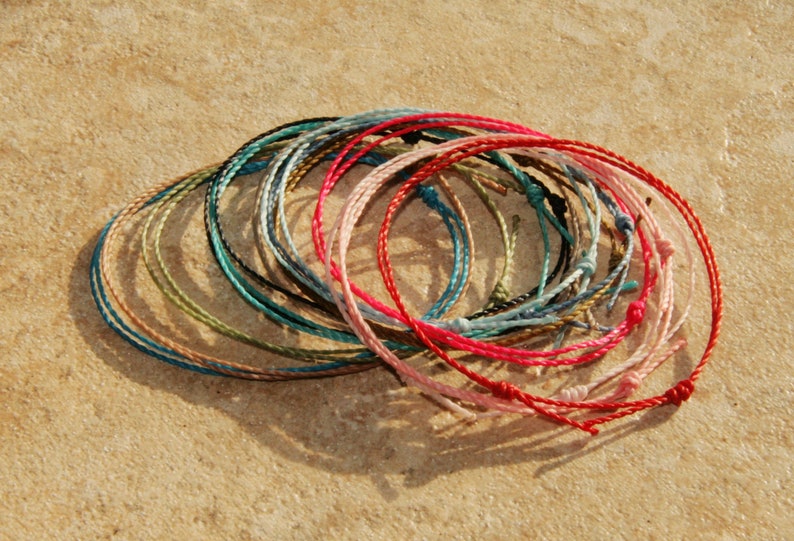 String Bracelet. Sliding Knot's Bracelet. Surfer's Etsy UK