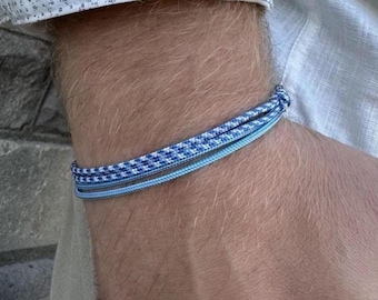 Waterproof cord bracelet. Nylon rope bracelet for men women. Braided bracelet. Bracelet surf colorful adjustable. Men Thread Bracelet.