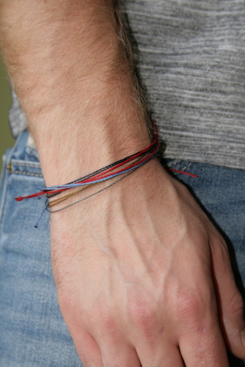 String Bracelet. Sliding Knot's Bracelet. Surfer's Etsy UK