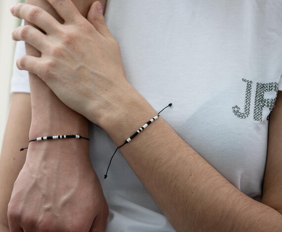 I Love you Morse Code Couple Bracelets Couple Bracelets Set Etsy