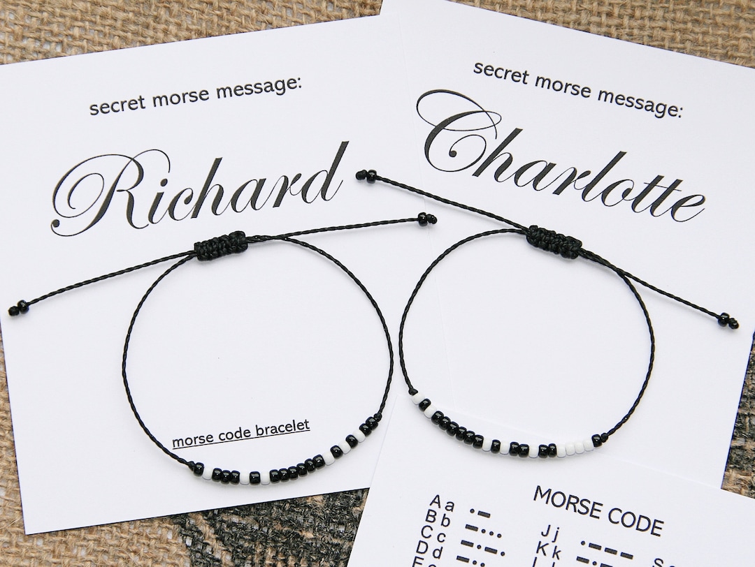 Custom Morse Code Couple Personalised Name