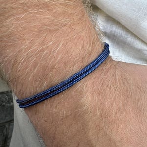 Waterproof cord bracelet. Boho nylon rope bracelet for men women. Braided bracelet. Color resistant string surfer stile adjustable bracelet.