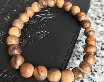 African Sandalwood Bracelet, Mnens Wooden Bracelet, Womens Beaded Bracelet, Sandalwood Beaded Bracelet, 8mm Beaded Bracelet