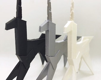 ブレードランナー 折り紙ユニコーンレプリカ - 幾何学的ローポリ映画