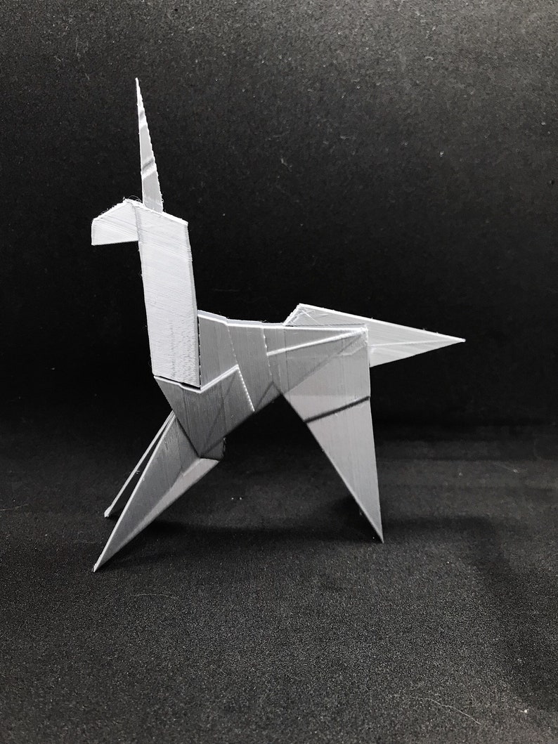 Large origami unicorn inspired by Blade Runner folded by Gaff Etsy