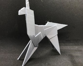 ブレードランナー 折り紙ユニコーンレプリカ - 幾何学的ローポリ映画