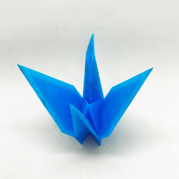 Origami Gefaltet Kran 3d Gedruckt Niedrige Poly Tier Japanisch Inspirierte Geschenk