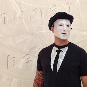 Low poly face mask for halloween or masquerade
