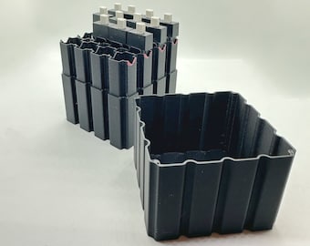 Caja de batería LIPO 1S para baterías pequeñas - Organizador de 16 ranuras para baterías cuadradas Whoop de 300-380 mAh