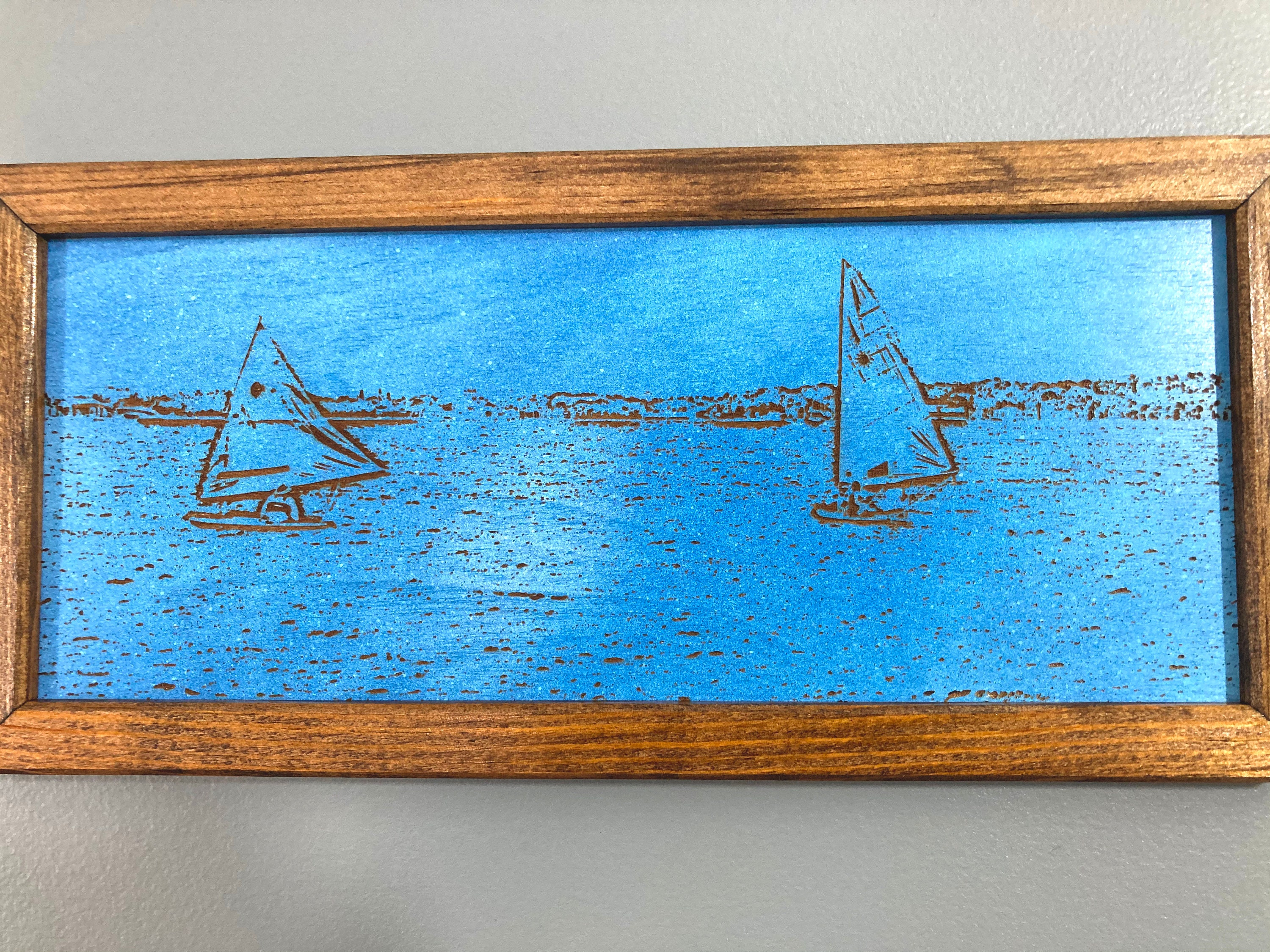 Decoración de la pared del barco de vela / Enmarcado / Grabado | Etsy