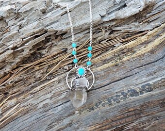 Small Minerva amulet in turquoise