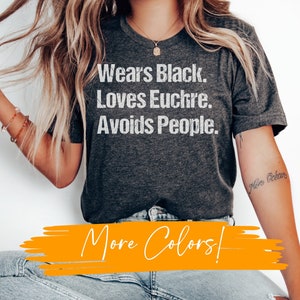 Euchre T-shirt, Elderly Gift, Card Game Shirt, Euchre Shirt, Euchre Player, Euchre Gift, Funny Euchre Shirt, Card Player Shirt, Euchre Tee