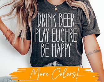 Euchre Gift, Funny Euchre Shirt, Card Player Shirt, Euchre Tee, Euchre T-shirt, Elderly Gift, Card Game Shirt, Euchre Shirt, Euchre Player
