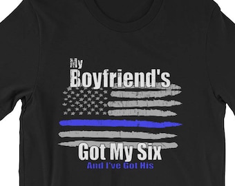 my boyfriend is a cop t shirt