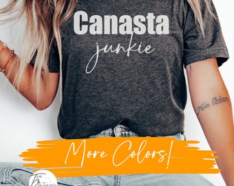 Amante de los juegos de cartas, regalo de camiseta de canasta, accesorios de canasta, regalo de noche de juegos, amante de la canasta, jugador de canasta