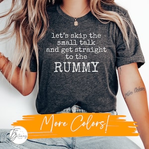 Camiseta engraçada de Rummy, camiseta de Rummy, rei de Rummy, jogador de Rummy, rainha de Rummy, presente de Rummy, camiseta de jogador de cartas, presente para avós