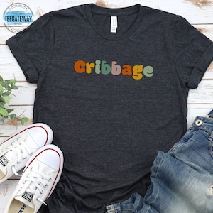 Cadeau pour amateur de cribbage, chemise reine de cribbage, joueur de cribbage, joueur de cartes accro, t-shirt expert en cribbage, chemise de fan de cribbage, chemise de cribbage