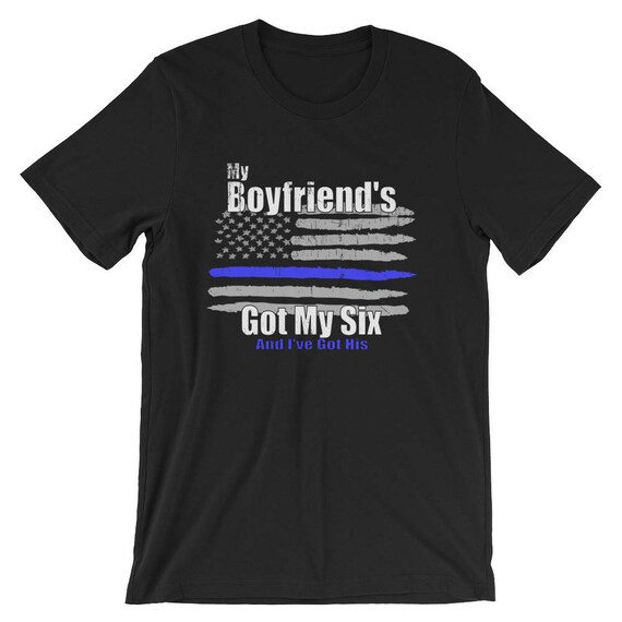 my boyfriend is a cop t shirt