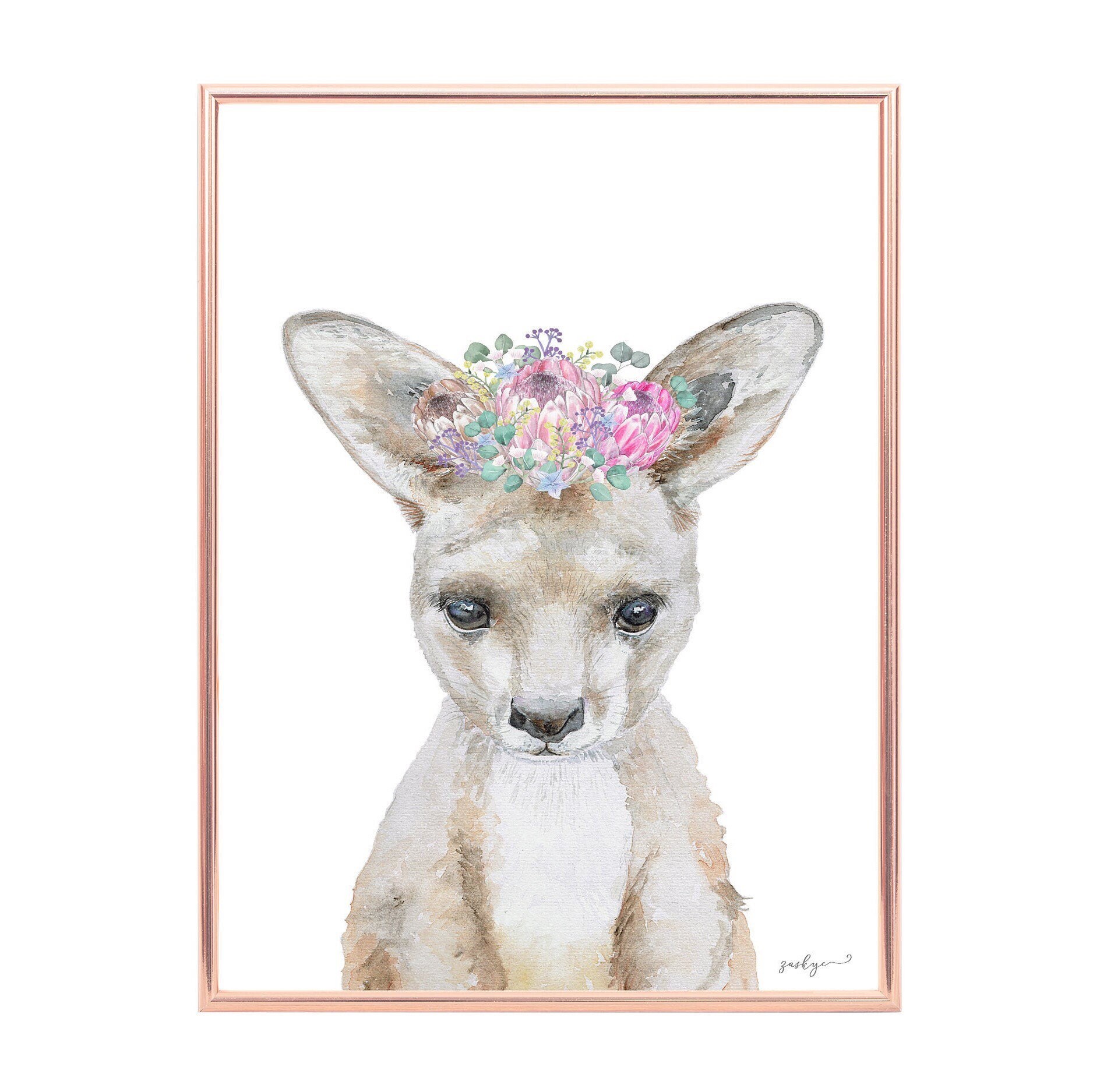 Australian animal prints Australian nursery prints Girls Etsy