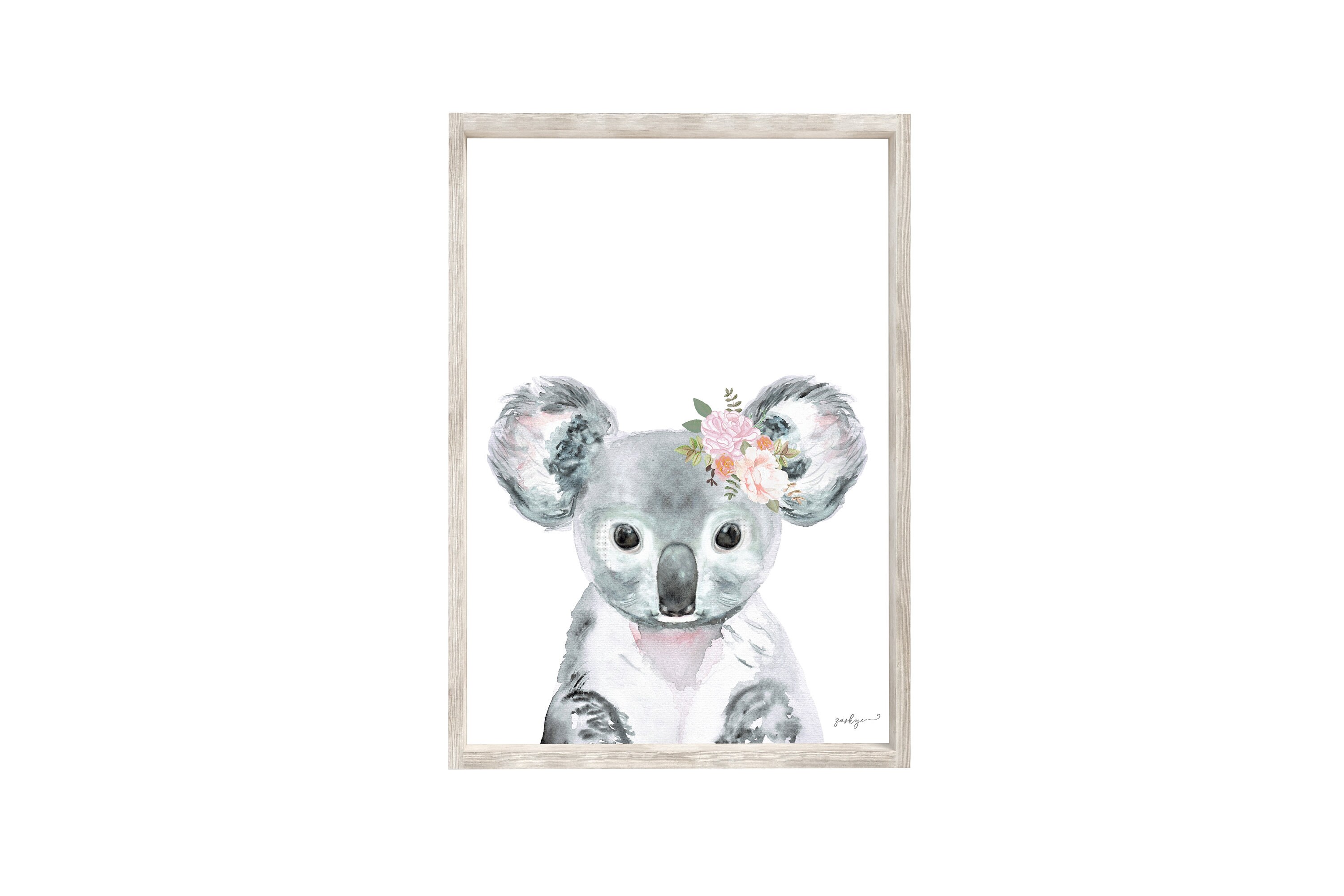 Australian Animal Nursery Prints Koala Nursery Print Koala - Etsy