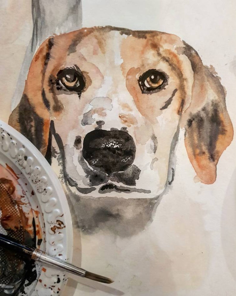 Custom Pet Portrait Dog Drawing Pet Drawing Pet Portrait Dog Painting Watercolour Pet Portrait Watercolour Portrait Pastel Portrait