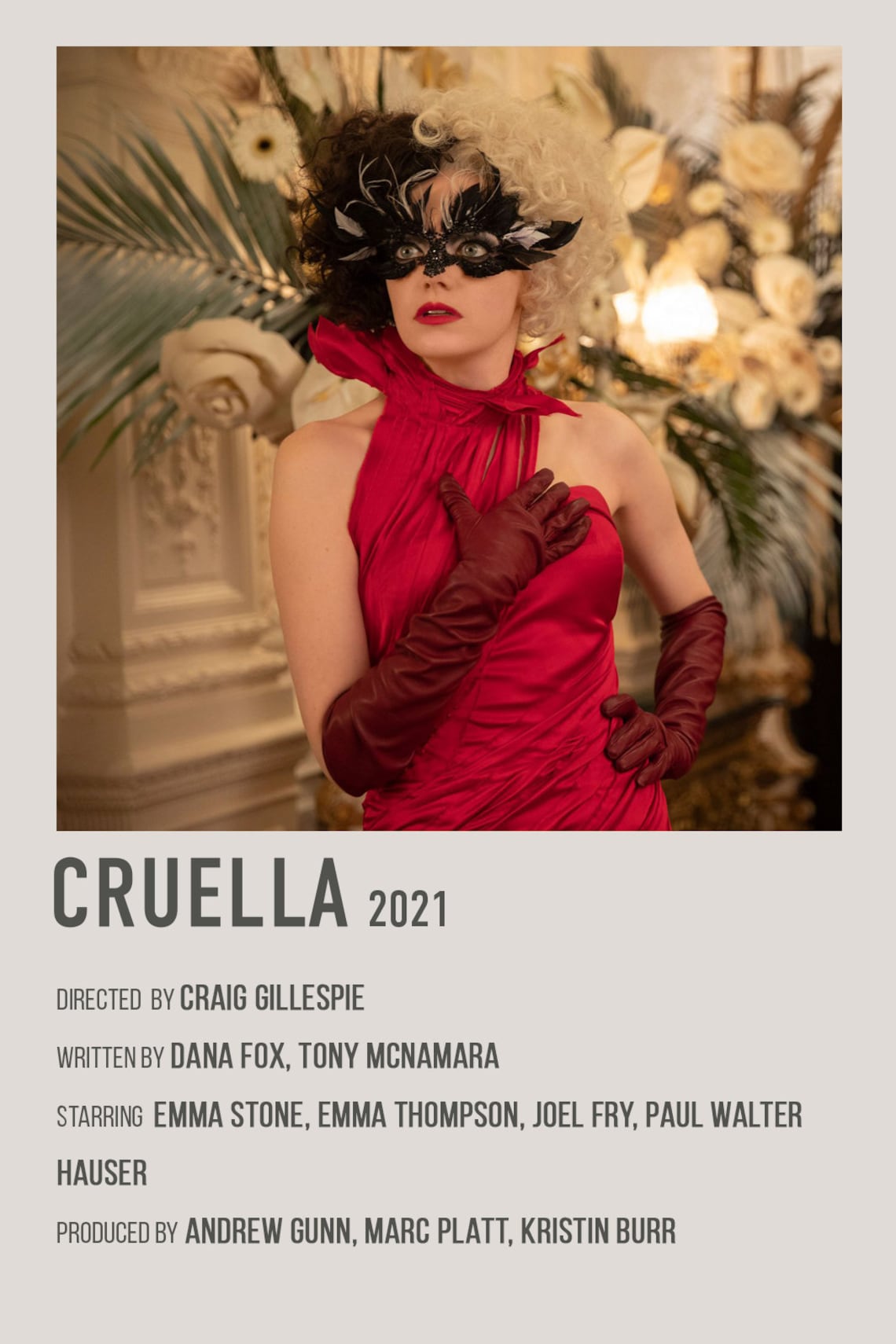 Cruella Retro Movie Poster, Digital Download, Emma Stone Poster Etsy(00)