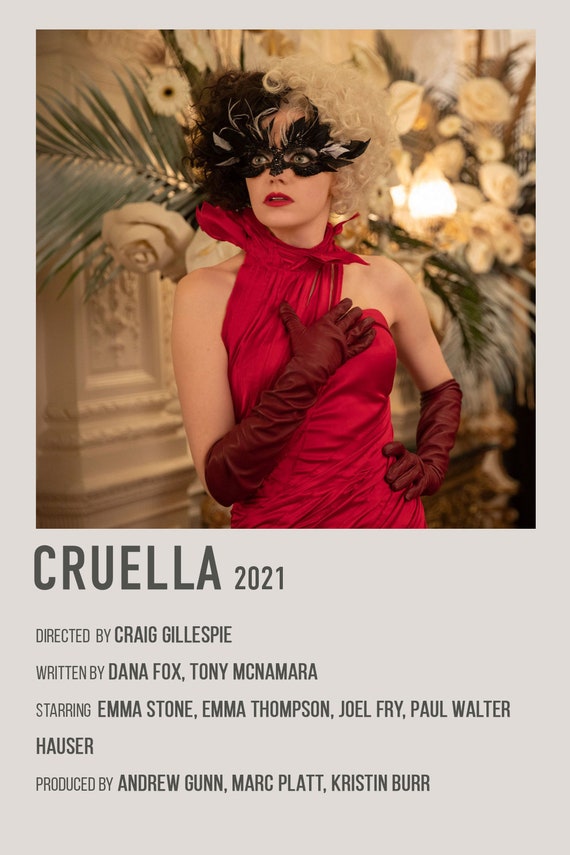 strapless open back dress 2021 Movie Cruella Cruella de Vil Halloween Carnival Suit Cosplay Cost   TrendsinCosplay