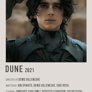 Dune Part One Retro Movie Poster, Digital Download, Sci-Fi Timothee Chalamet Zendaya Poster