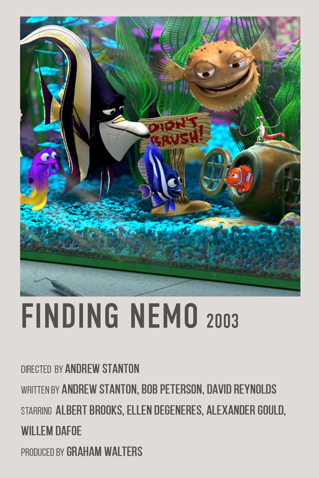 Finding Nemo Retro Movie Poster, Digital Download, Animated Film - Etsy