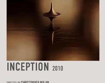 Poster del film retrò Inception, download digitale, poster di Christopher Nolan Leonardo DiCaprio