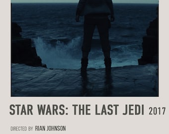 The Last Jedi Retro Movie Poster, Digital Download, Star Wars Film Poster
