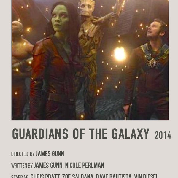 Guardians of the Galaxy Retro Movie Poster, Digital Download, MCU Marvel Poster, GOTG