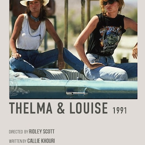 Cartel de la película retro de Thelma y Louise, descarga digital
